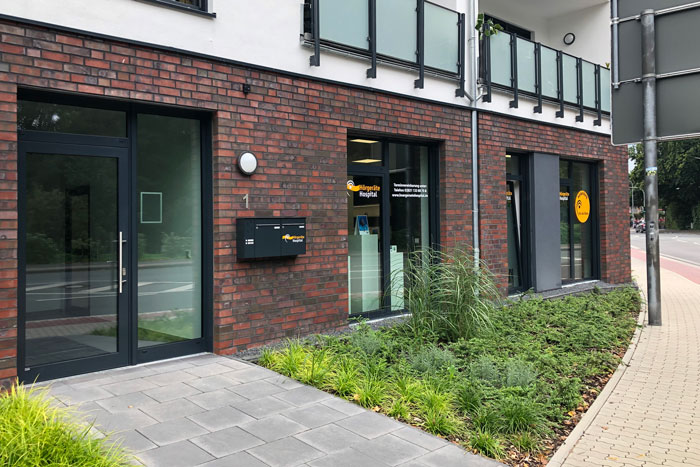 Einfach zu finden! Hörgeräte Hospital von Außen in Geldern
